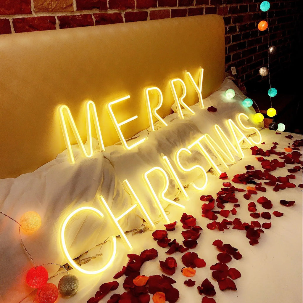 LED English letter light plastic night light with switch control in style A