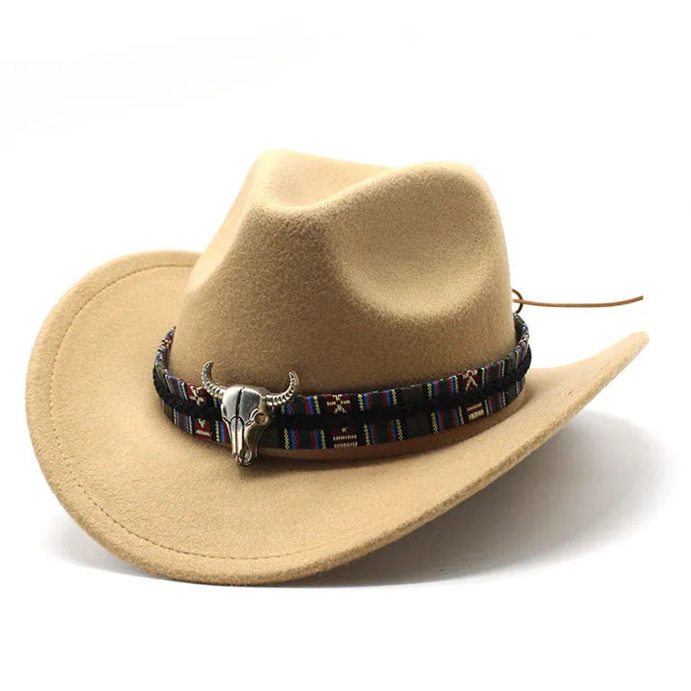 Army Green polyester cowboy hat with a bell-shaped crown on a plain background.
