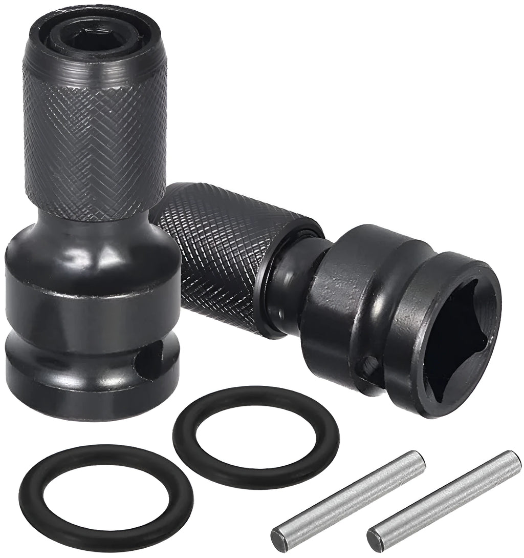 No. 45 steel scaling bit holder with telescopic sleeve for electric wrench drive conversion.