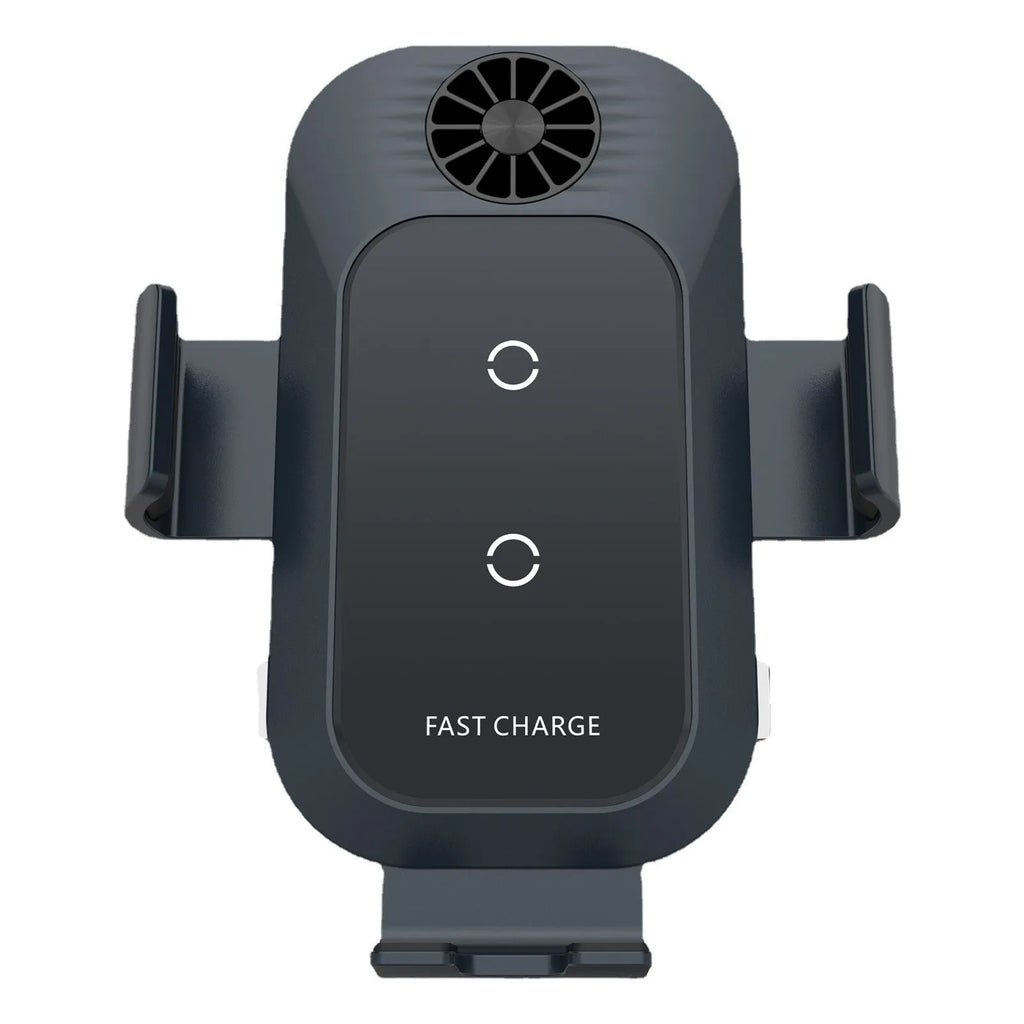 C35 coloured car wireless phone charger with suction cup air vent mount and automatic clamp.
