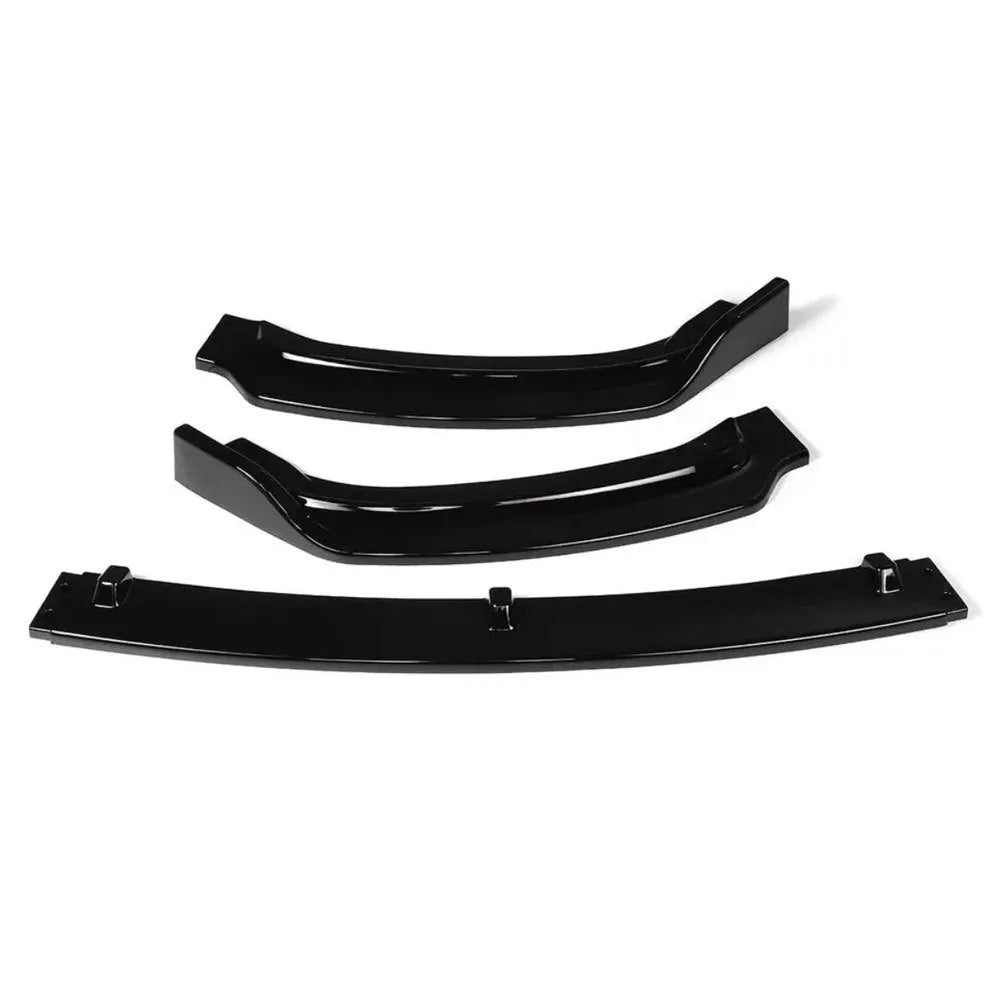 Bright black PP front bumper lip spoiler for BMW 3 Series F30 and F35 models
