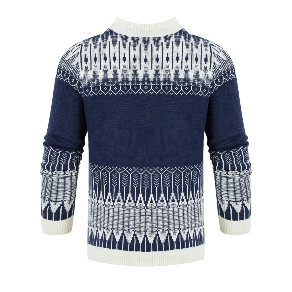 Men's knitted pullover sweater in various sizes for winter wear