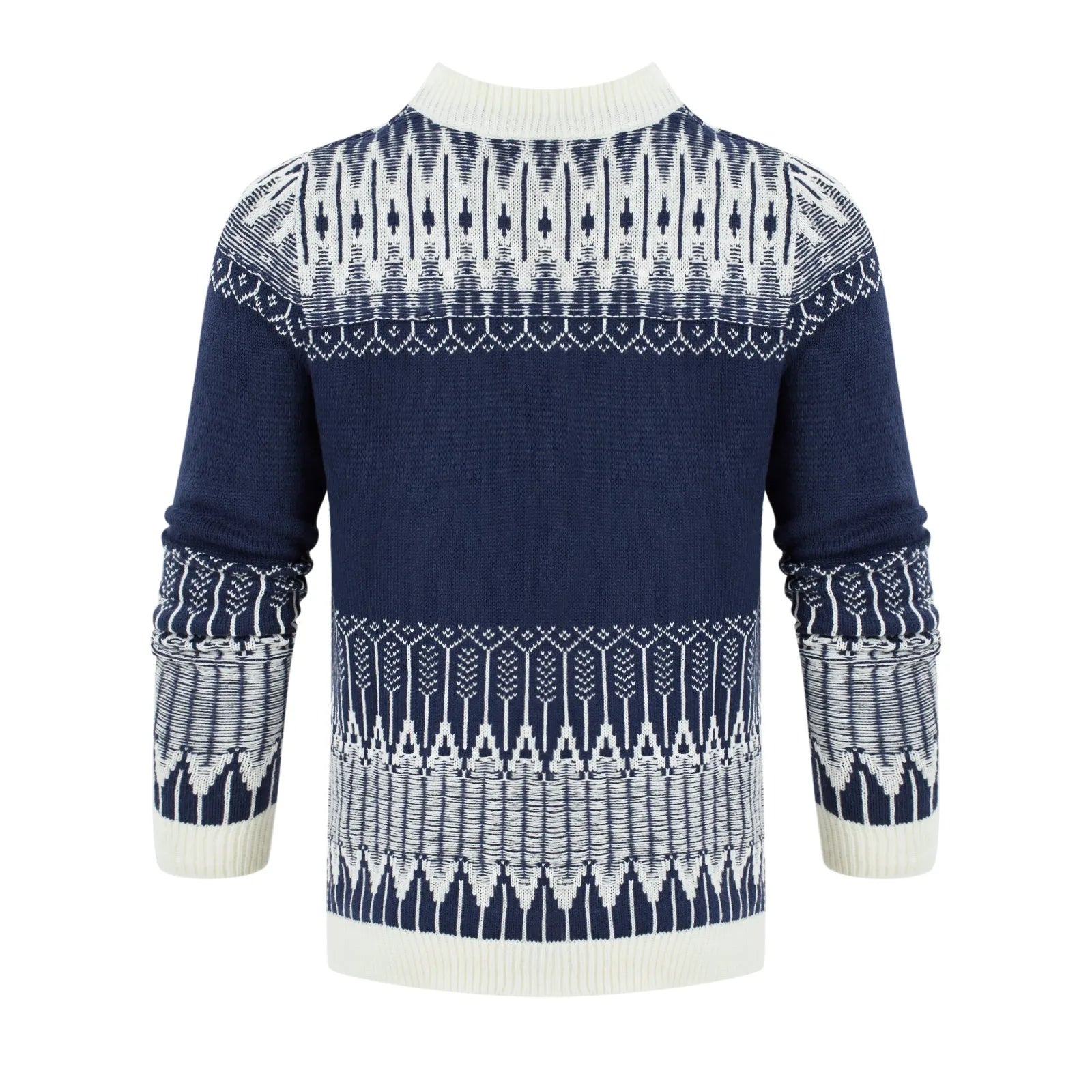 Men's knitted pullover sweater in various sizes for winter wear