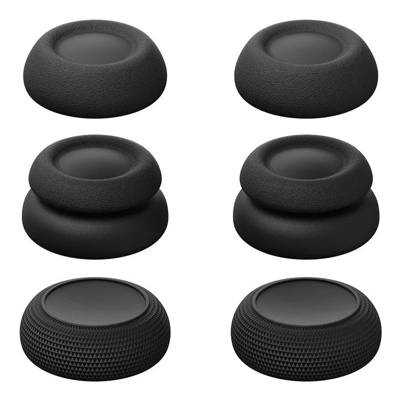 PS5 Portal silicone joystick caps mushroom-shaped black purple white 6 pack