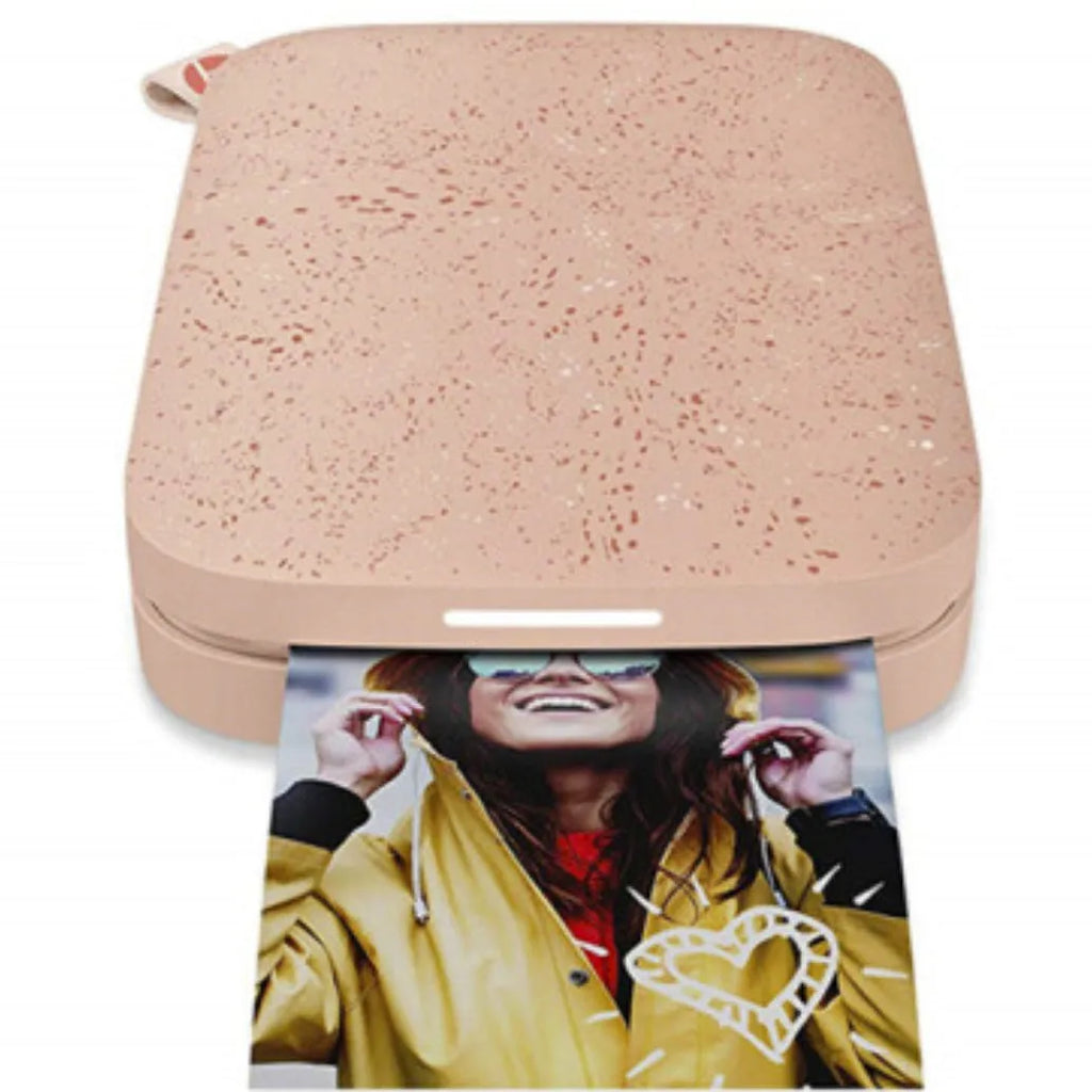 Bluetooth digital photo pocket printer in three colours for mobile phone printing
