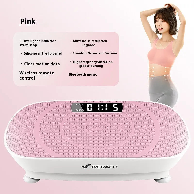 Portable grey smart power plate vibration fitness equipment with Bluetooth connectivity