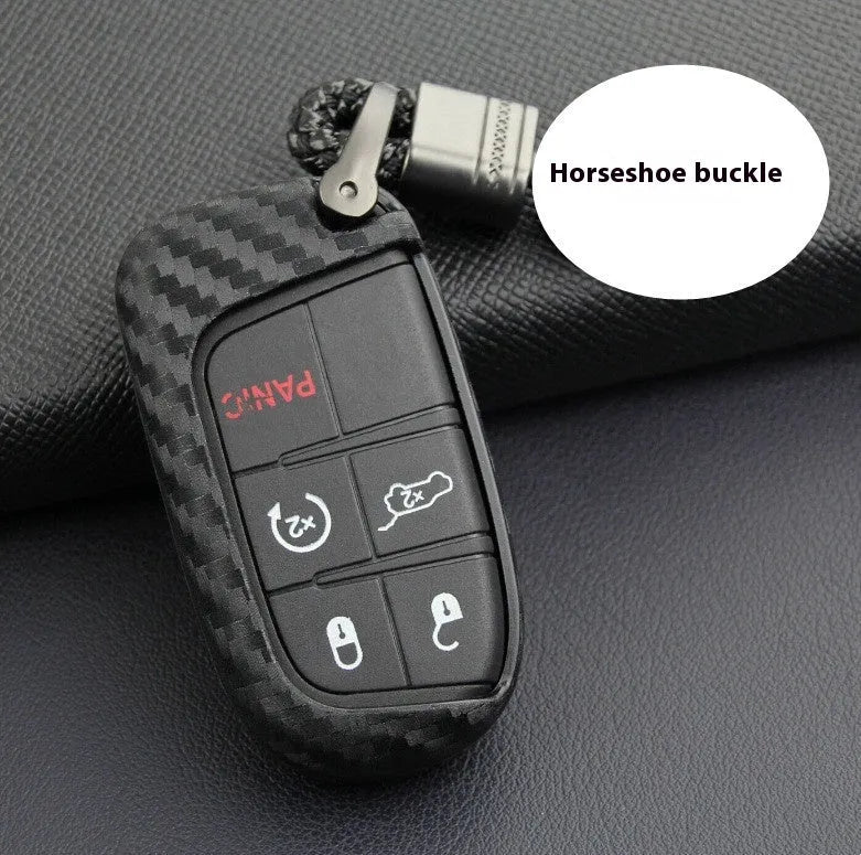 Silicone protection case for Dodge Chrysler Fiat car remote keys with large buckle