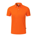 Regular fit cotton Ice Silk short sleeve polo shirt in solid colour with asymmetric detailing for light business wear