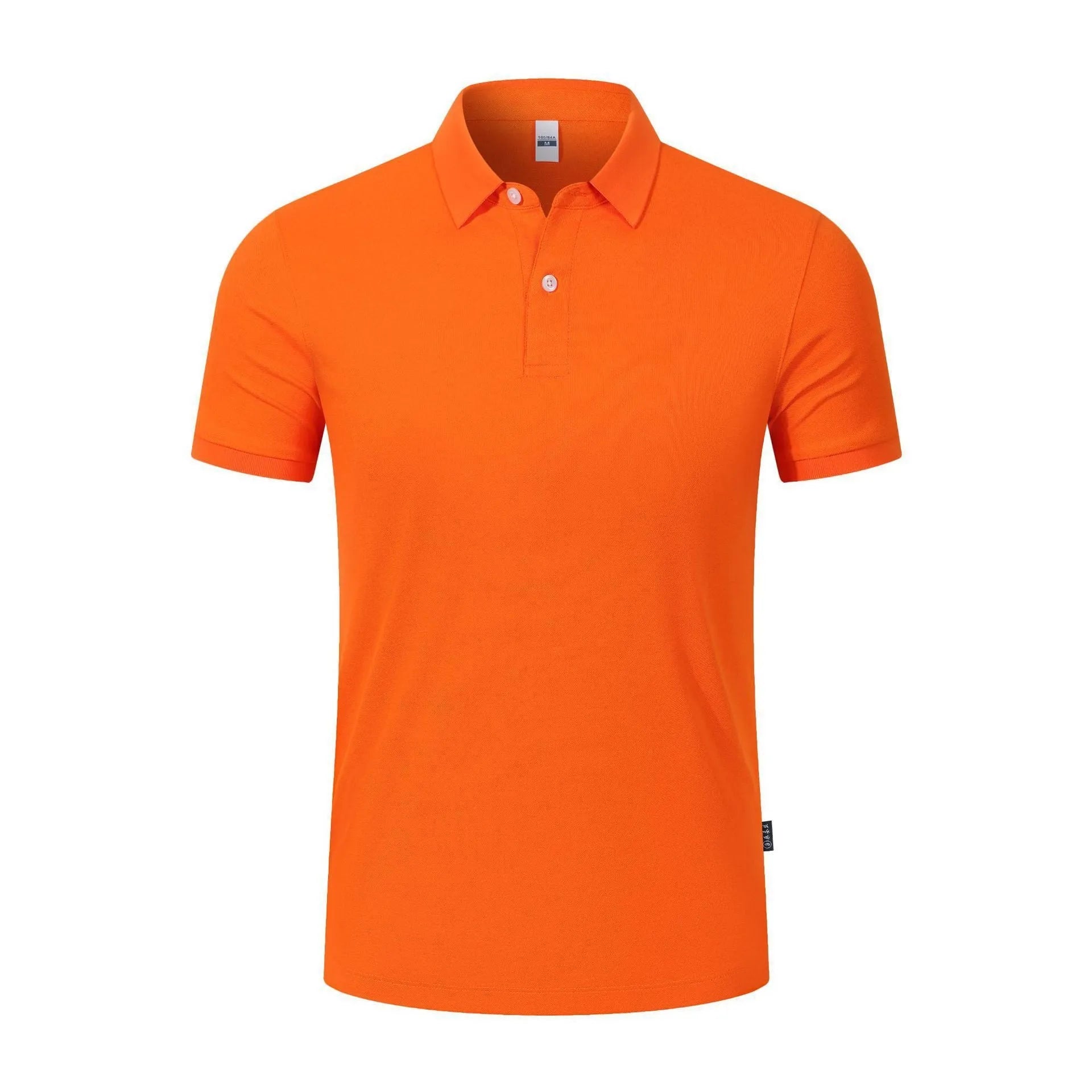 Regular fit cotton Ice Silk short sleeve polo shirt in solid colour with asymmetric detailing for light business wear