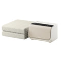 Aideng plush-top capsule water electric blanket shown in two sizes with smart host unit.
