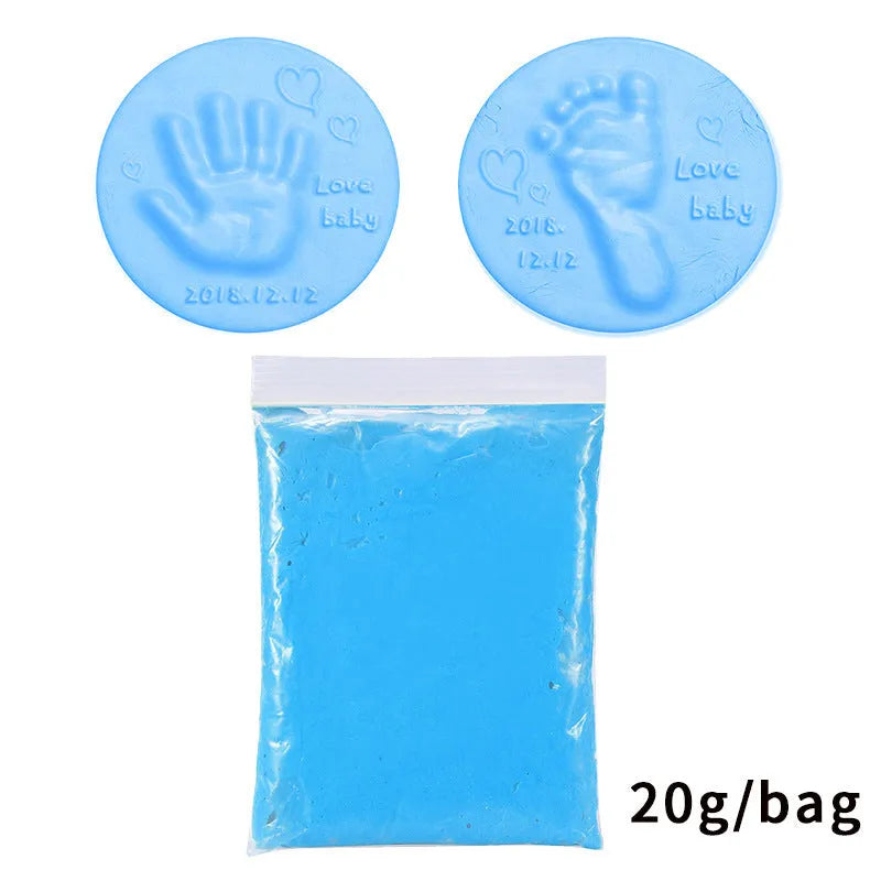 Soft non-toxic clay paste for baby handprint or footprint in 10 colours