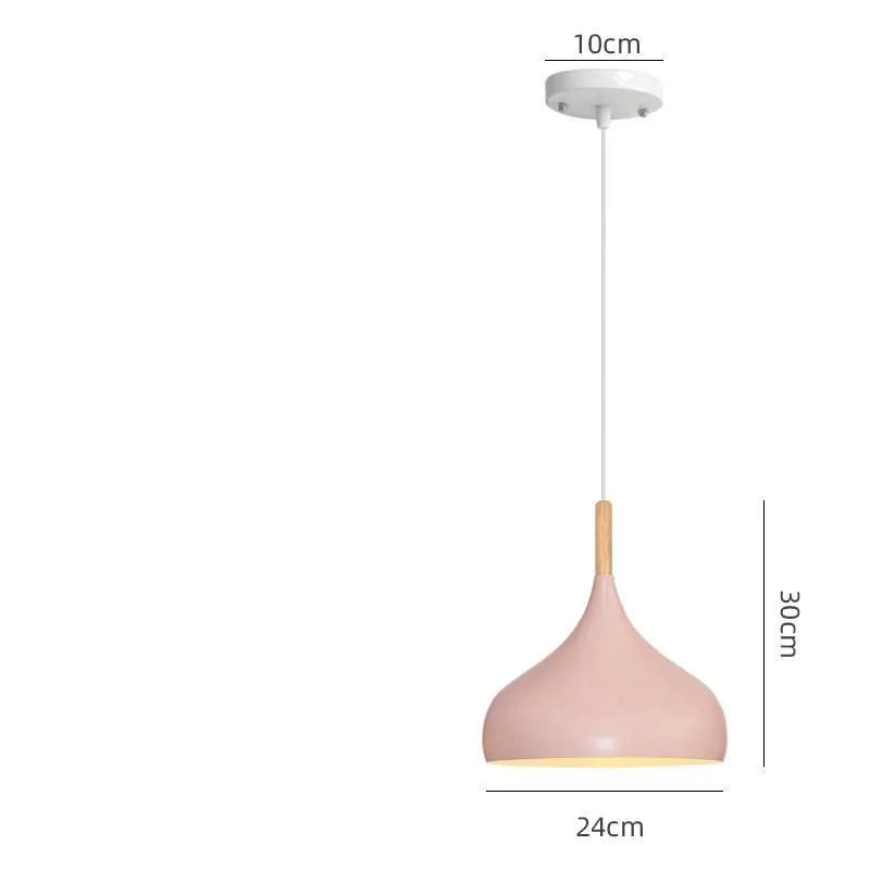 Adjustable single head fishline pendant lamp chandelier in black blue green grey pink yellow colours