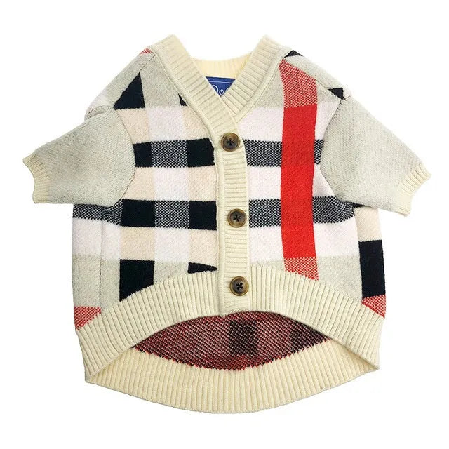 Velvet pet sweater for small and medium dogs in sizes S M L as shown colour
