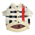 Velvet pet sweater for small and medium dogs in sizes S M L as shown colour