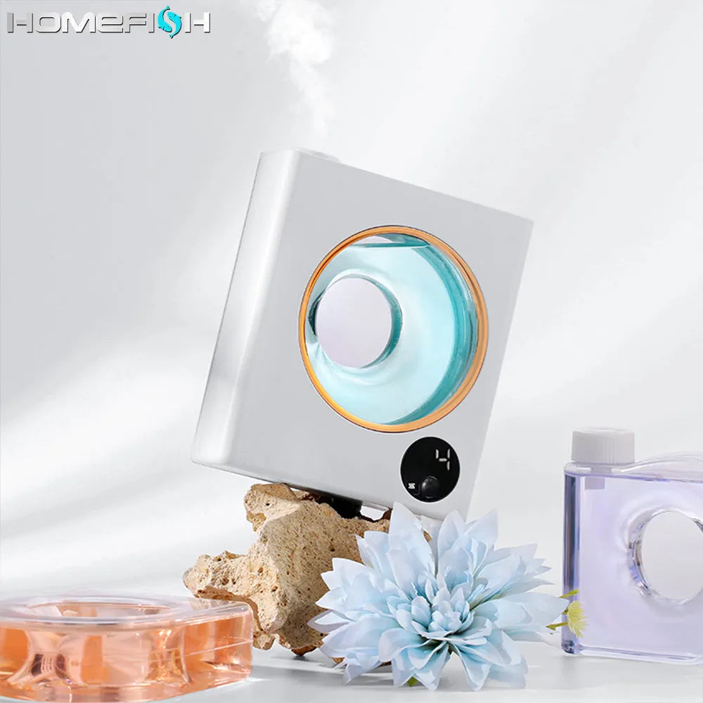 White automatic aromatherapy machine wall mounted with USB charging port