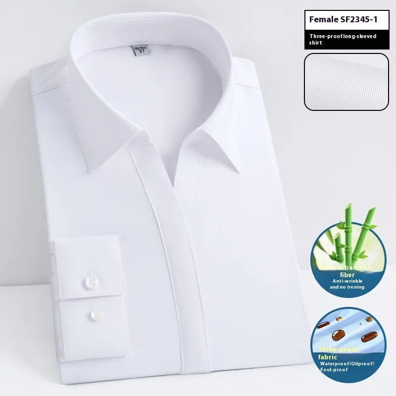 Men's slim fit bamboo fibre short sleeve shirt with square collar in a solid colour.