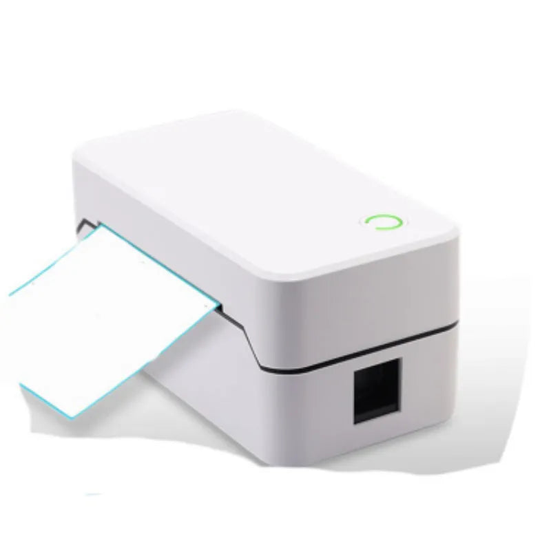 Thermal label printer with Bluetooth and USB ports, 150mm/s speed, 203 dpi, 16x8x8cm for barcode and sticker printing