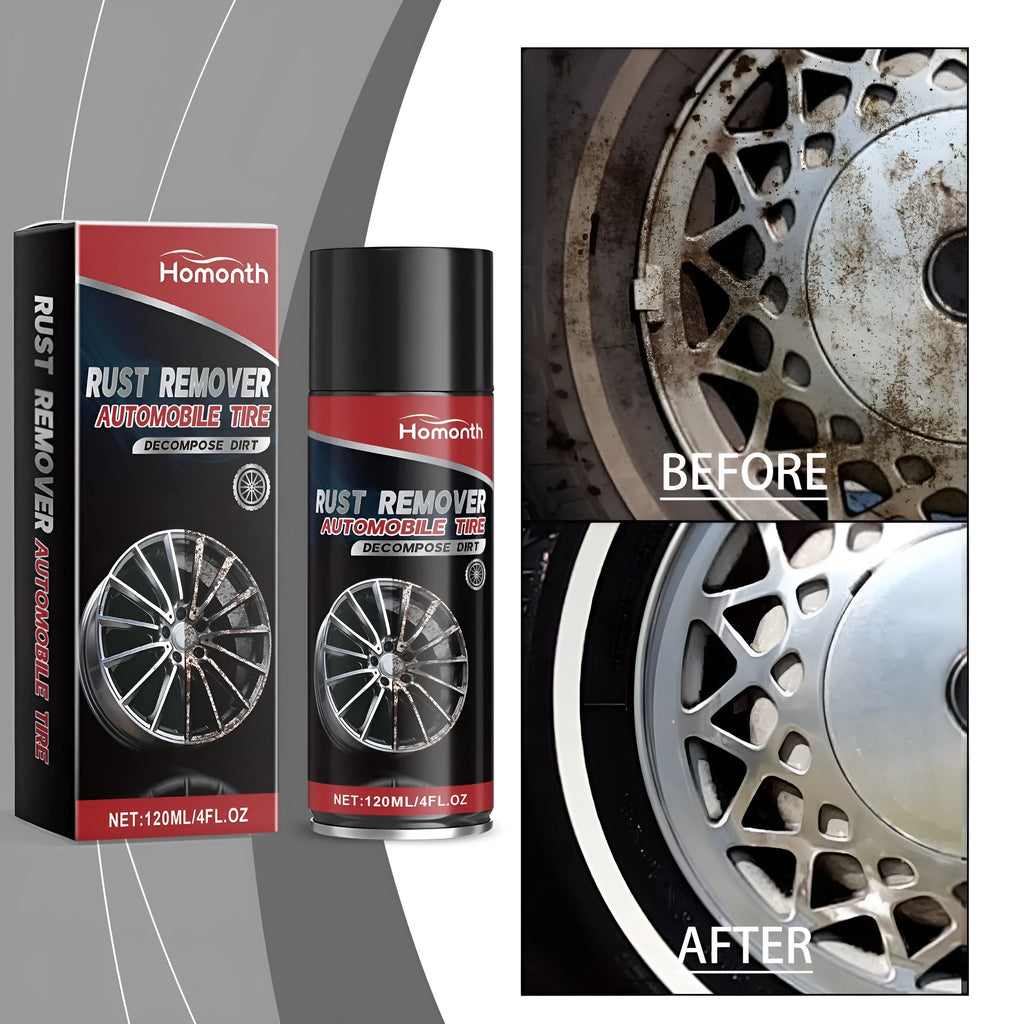 120ml car tyre rust remover bottle with citric acid formula for cleaning