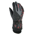 Winter ski gloves for men windproof breathable nylon in black style A