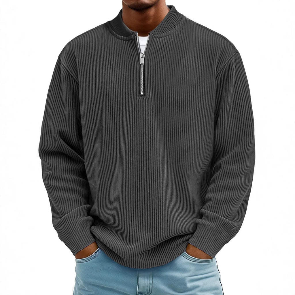 Men's digital print zip-up polyester cardigan with retro American style, loose fit, available in multiple colours