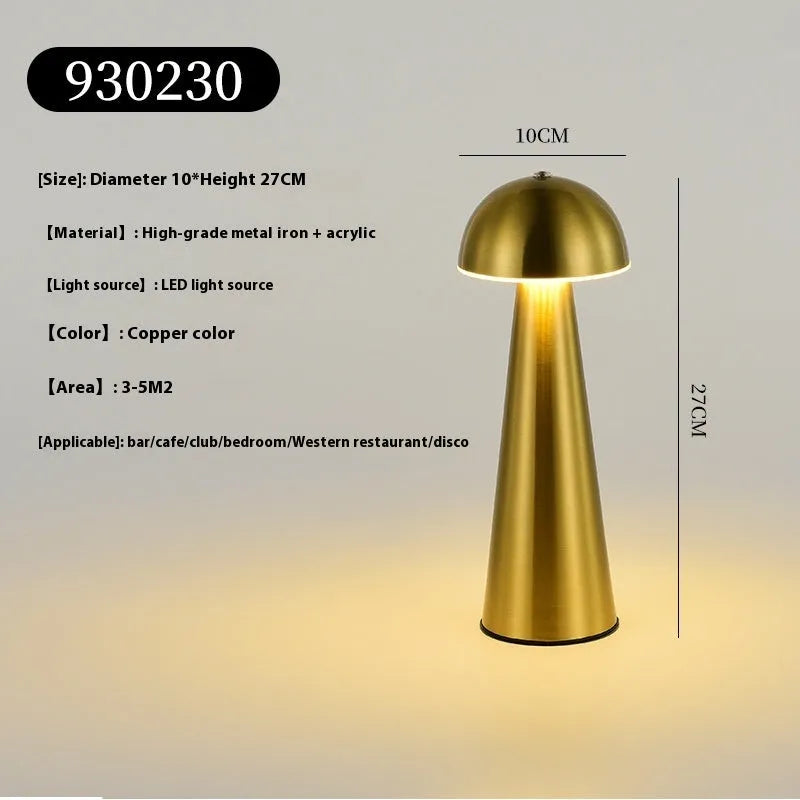 Creative touch switch outdoor USB table lamp metal iron 270mm height atmosphere lighting for garden