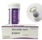 Chlorine dioxide test paper bottle with 50 pieces for waste water detection