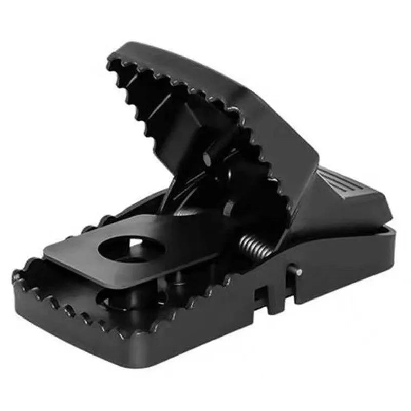 Automatic mouse cage trap with metal construction and plastic components in small, medium and large sizes