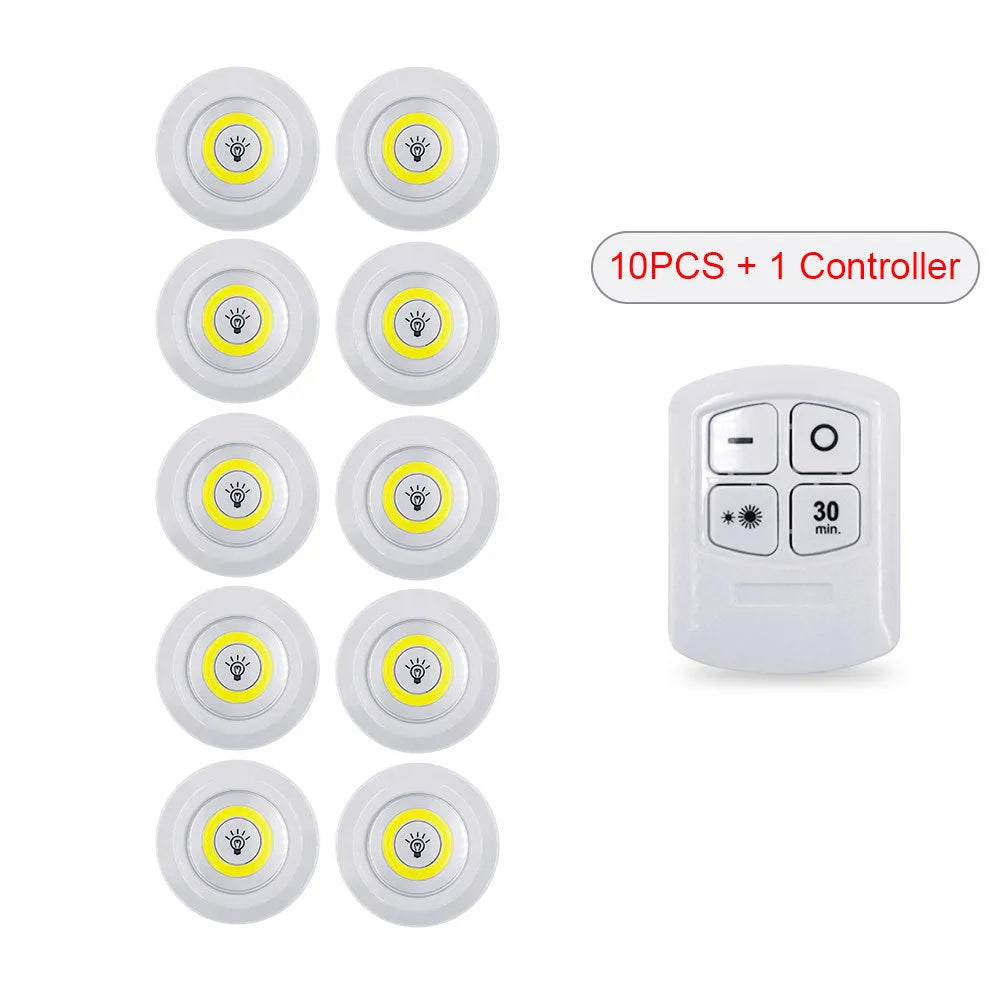 Dimmable LED light box set with remote control, three night lights, 5W cold warm white