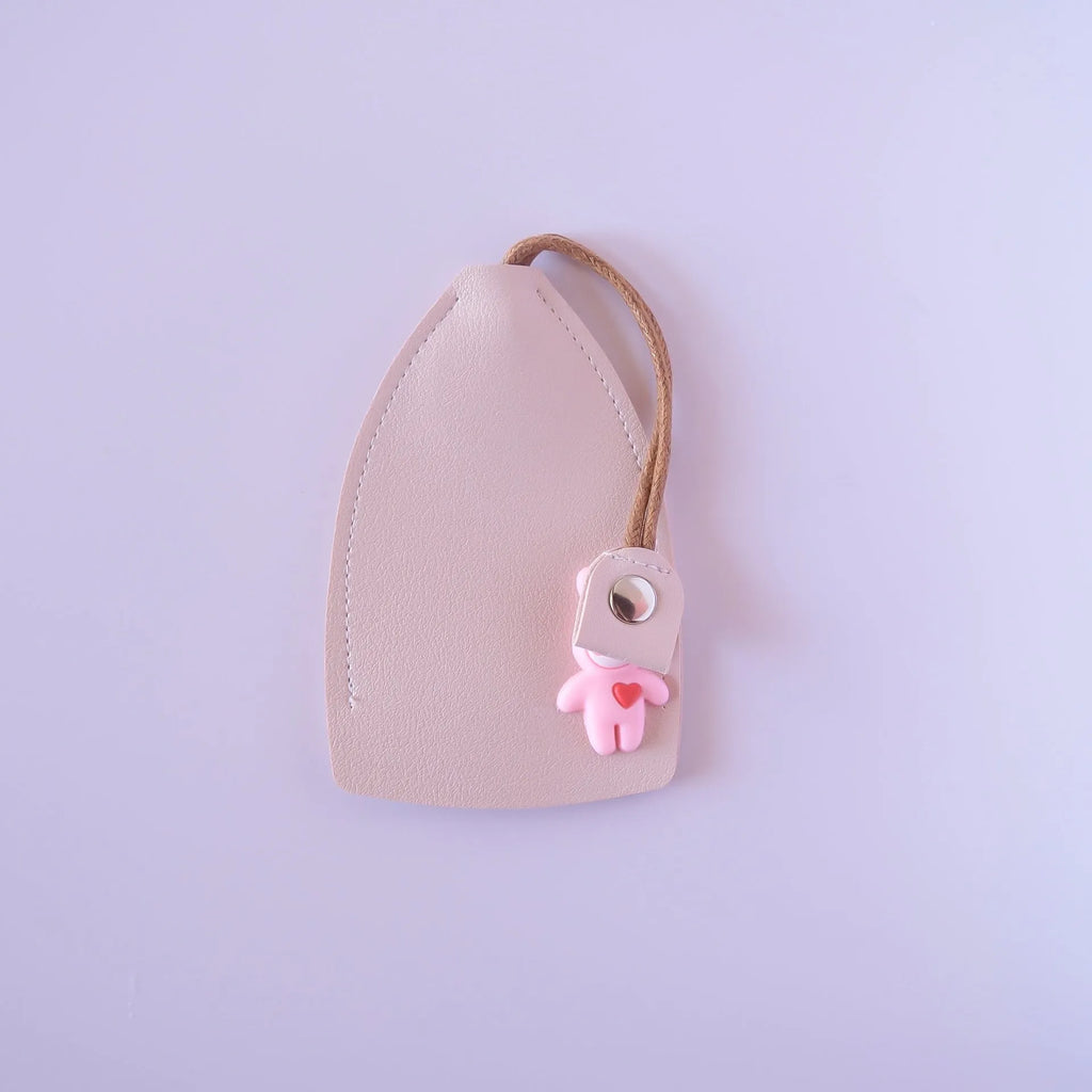 Universal large capacity car key case in PU leather, shown in various colours.