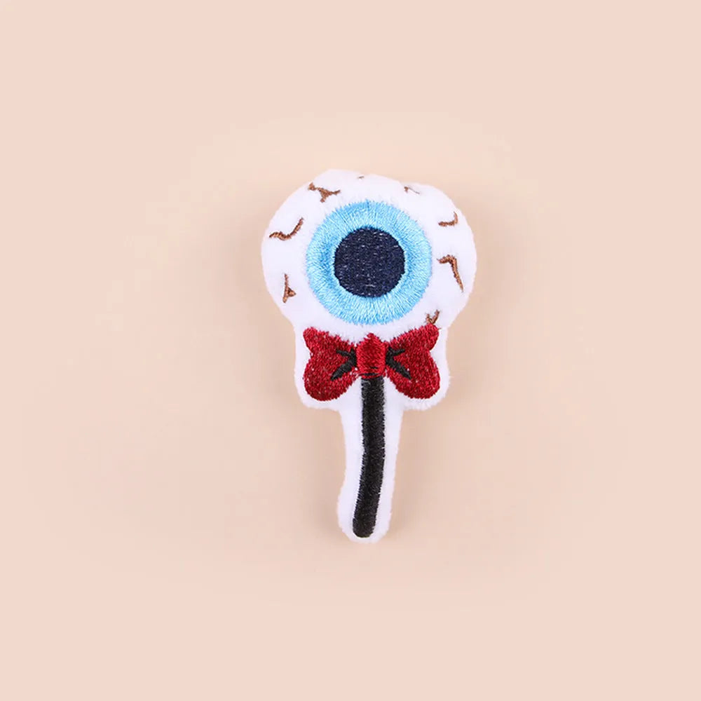 Cat tease wand with a small plush head attachment in a choice of designs.
