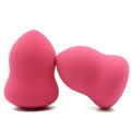 Pink makeup foundation sponge cosmetic puff with 4x4x5.6cm dimensions for wet or dry application
