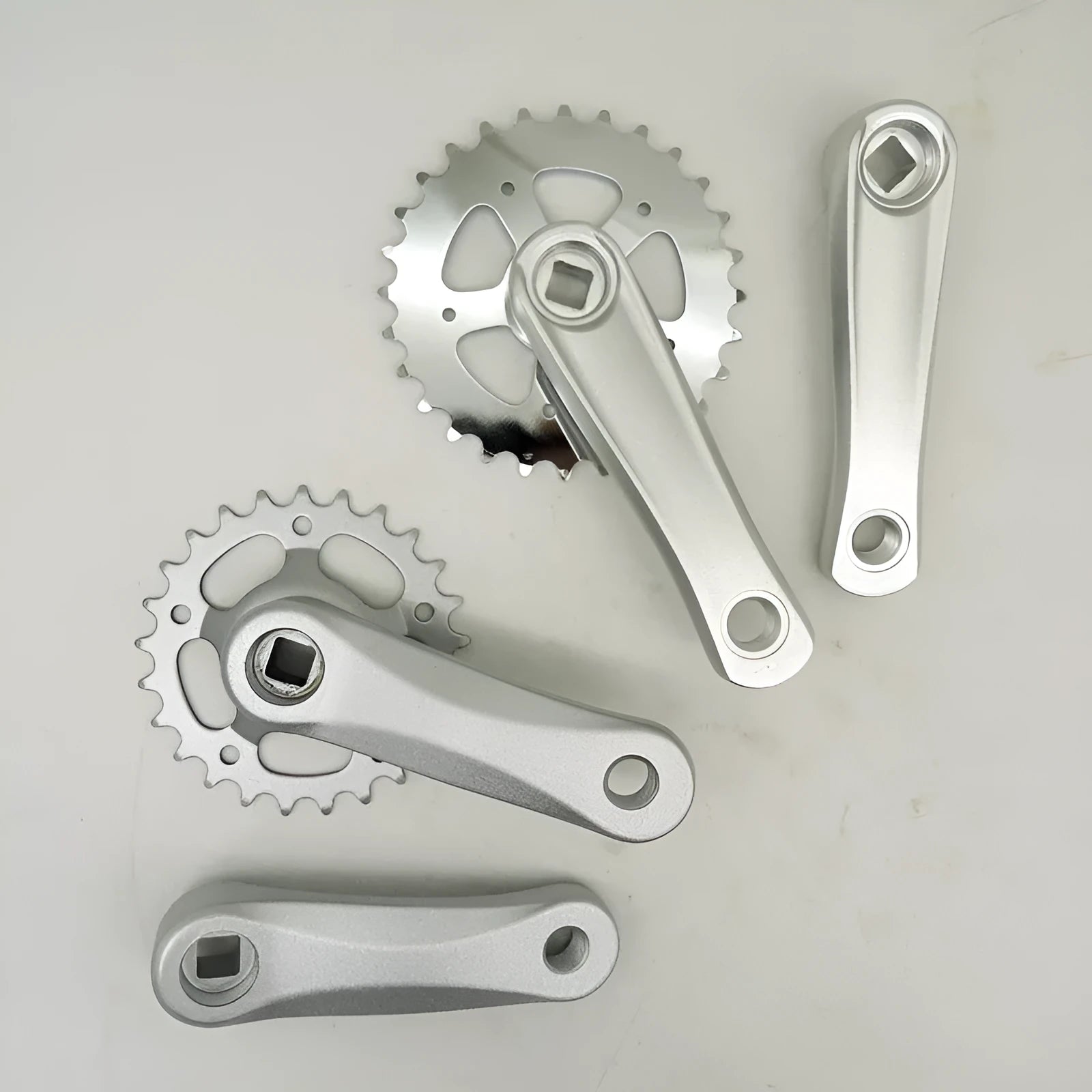 Children's bicycle crankset aluminium alloy with sprocket, 24-28 tooth, for electric vehicle