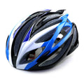 Bicycle integrated helmet in black and red with PC EPS construction and lock design