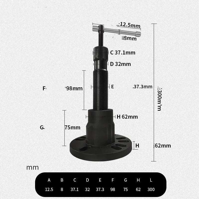 Chrome vanadium steel hub puller tool for electric tricycle and car brake drum removal.
