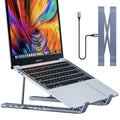 Aluminium alloy folding docking station laptop stand with multi-interface HDMI hub