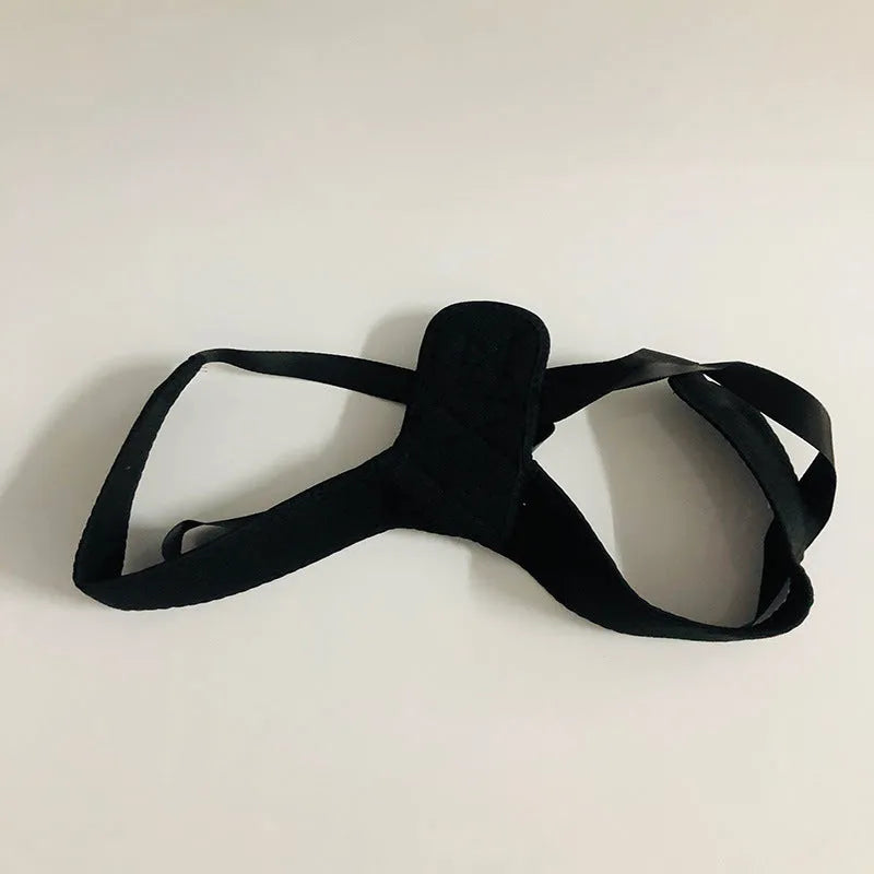 Babaka nylon back correction band in breathable or solid style for sitting posture support