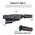 Black golf putter laser aiming sight accessory for putting alignment practice.