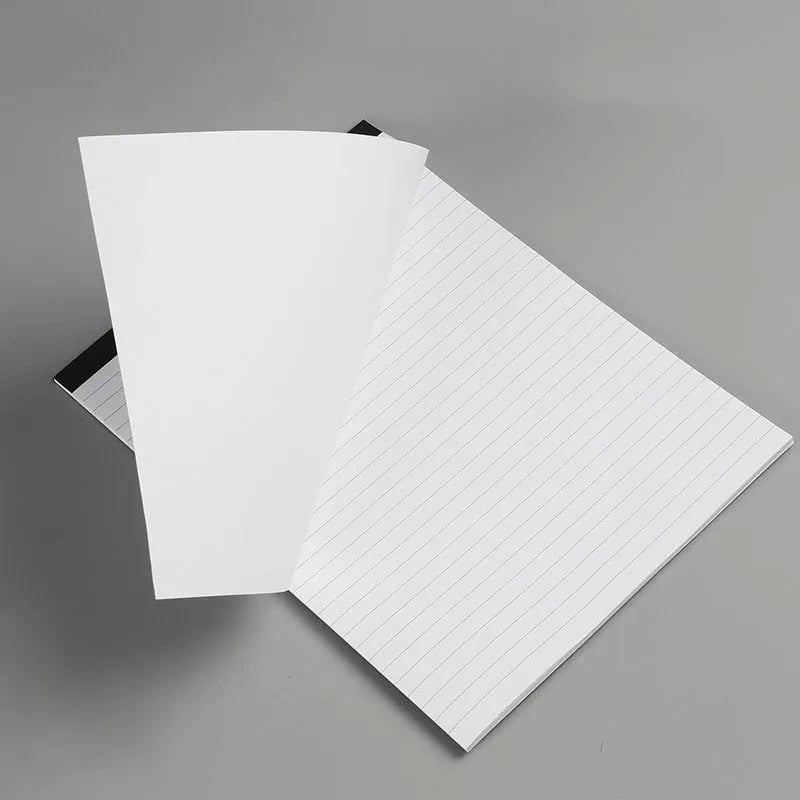 A4 tear-off meeting notebook pad with grid paper and wireless adhesive binding