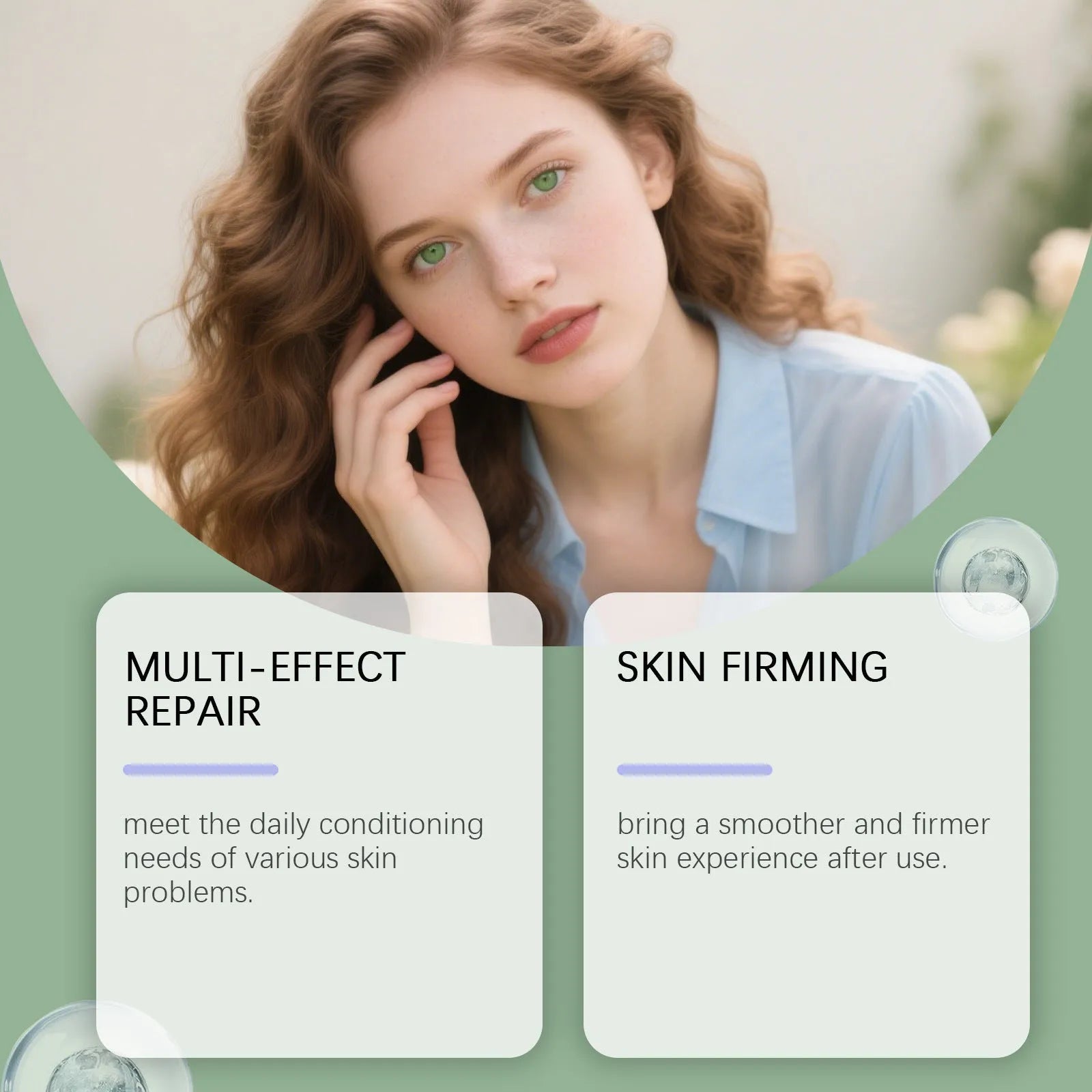 Seven-effect multi-effect repair cream in 50g jar with hydrolyzed collagen for skin repair