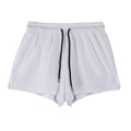 Men's quick-drying nylon summer shorts in black and white colours with mid waist fit