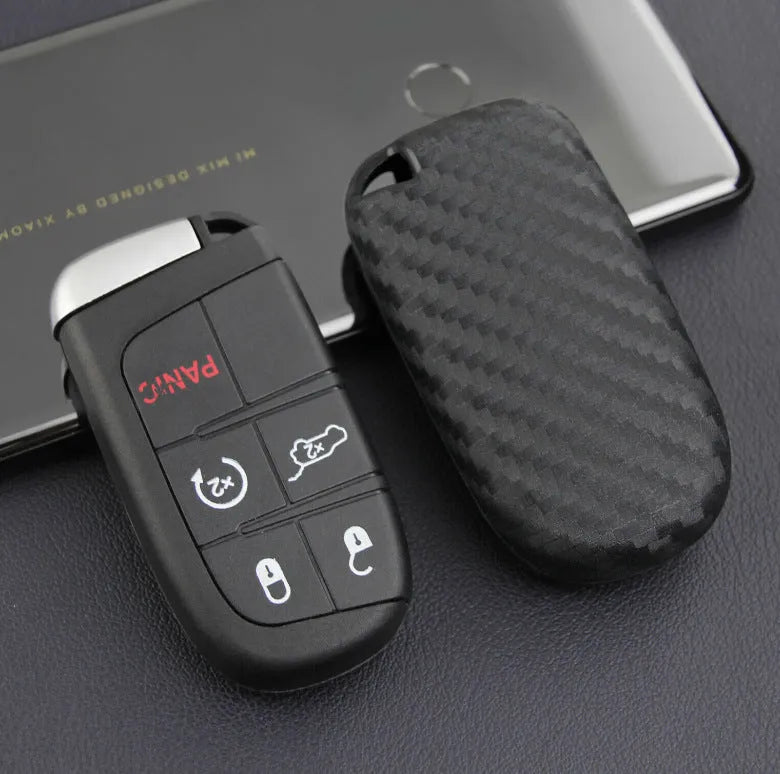Silicone protection case for Dodge Chrysler Fiat car remote keys with large buckle