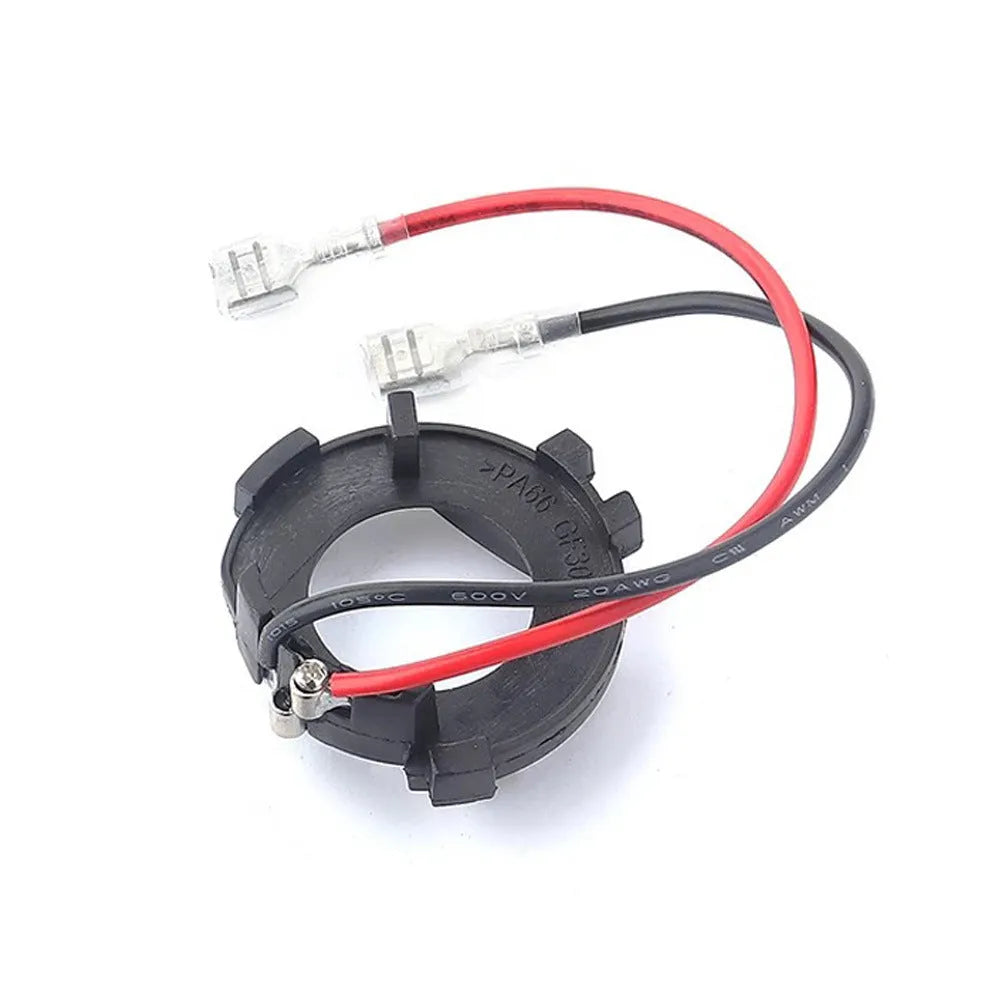 Black plastic H7 LED headlight adapter bracket for Volkswagen car models