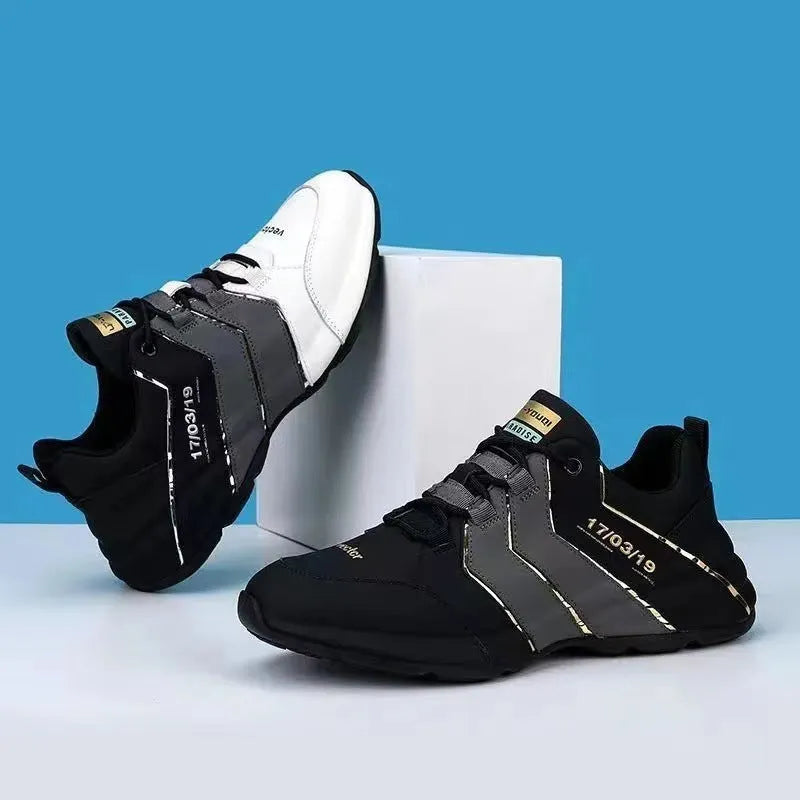 Casual sneakers for teenagers with thick plastic sole and mesh lining in various colours.