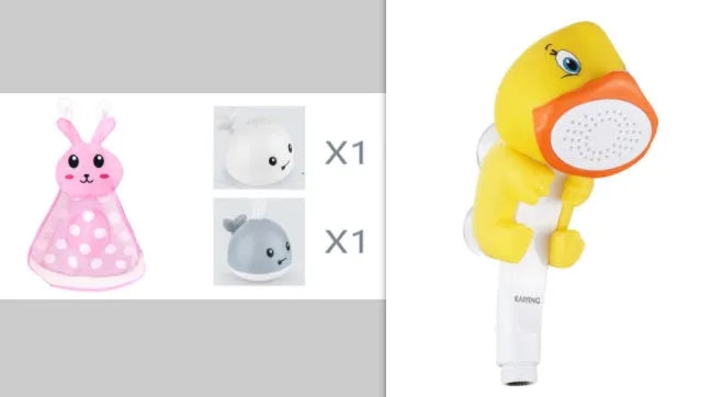 Automatic water induction whale bath toy spraying water with colourful LED lights