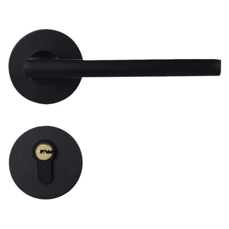 Aluminium alloy split magnetic door lock handle for timber doors with multiple style options