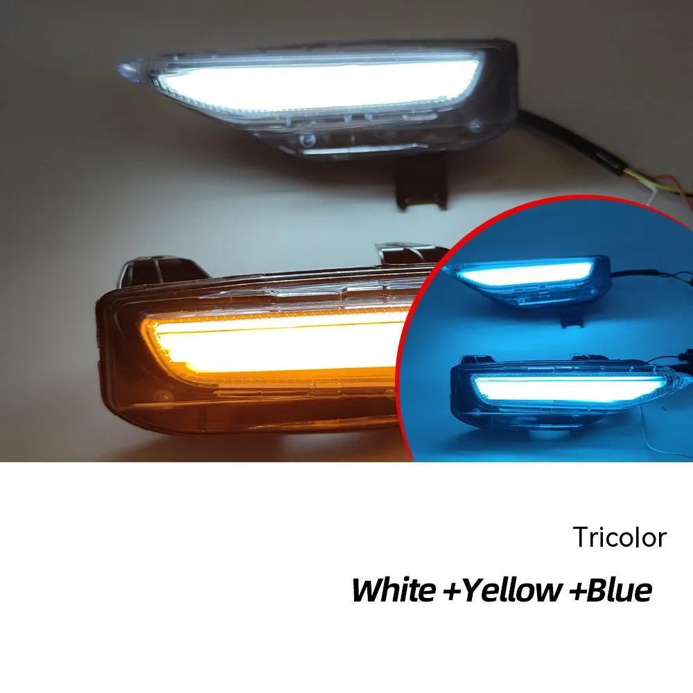 Infiniti Q50 Q70 front bumper LED daytime running lamp and turn signal unit in ABS housing