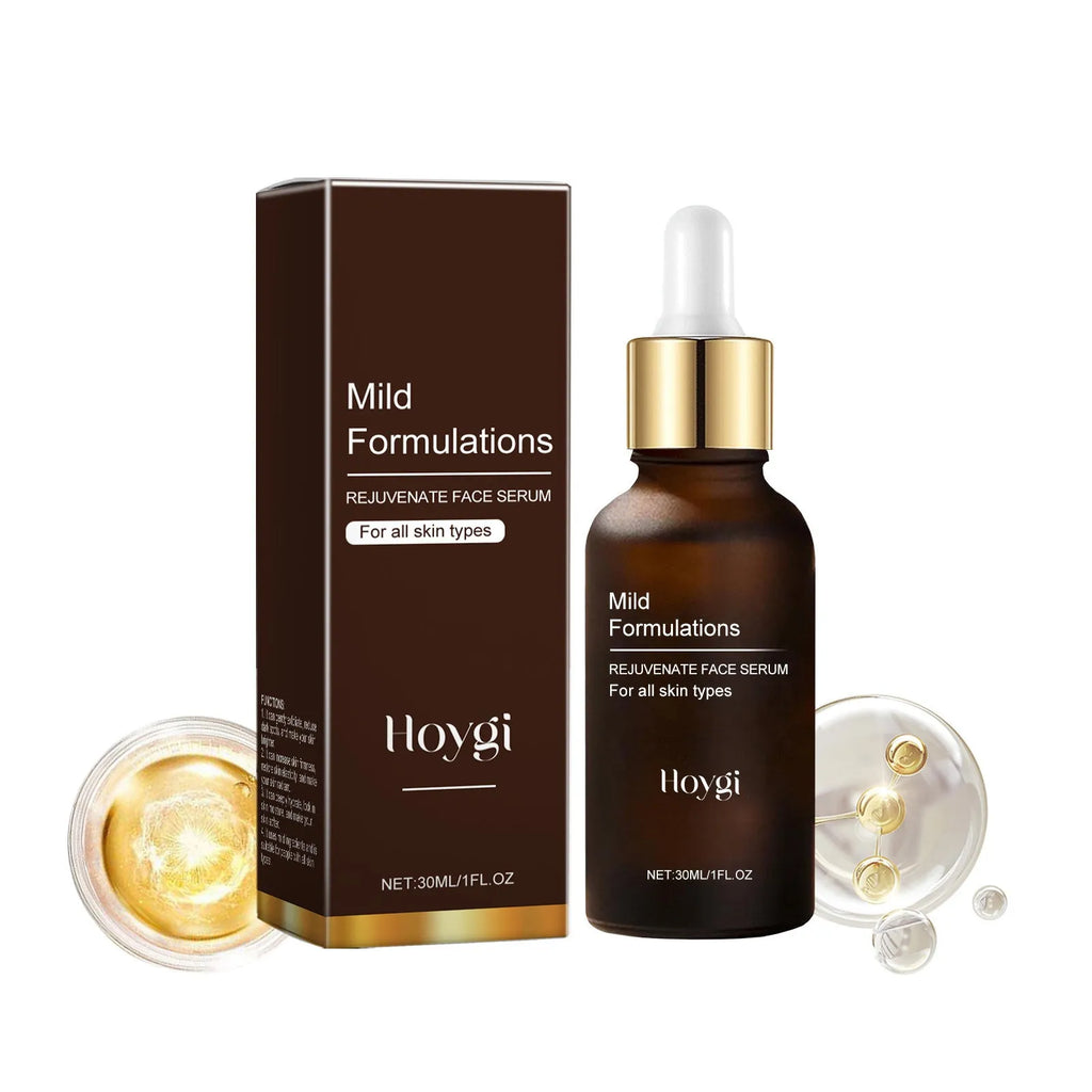 30ml facial essence in glass bottle with hyaluronic acid and arbutin for skin hydration