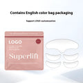 5-piece set of clear silicone anti-wrinkle face stickers for wrinkle removal and prevention weighing 26.8g