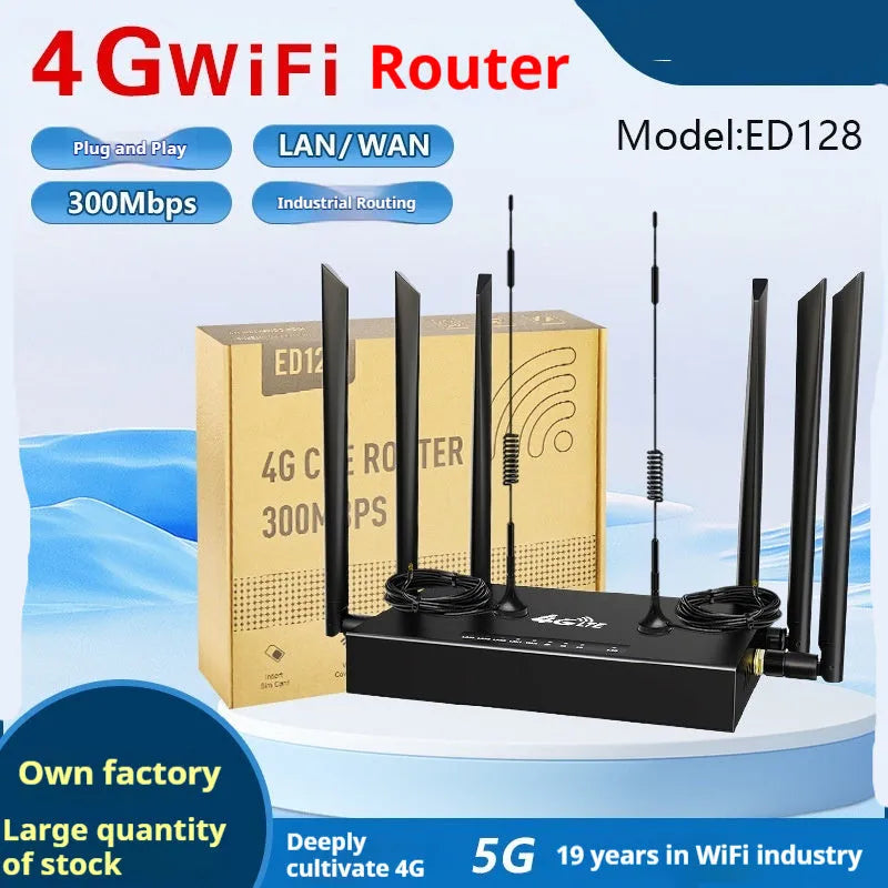 Industrial iron box removable 4G/3G router with multiple power configuration options