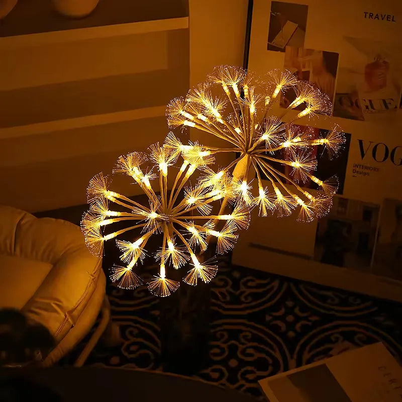 LED warm white glowing dandelion light plastic decorative lamp 270 lumens indoor